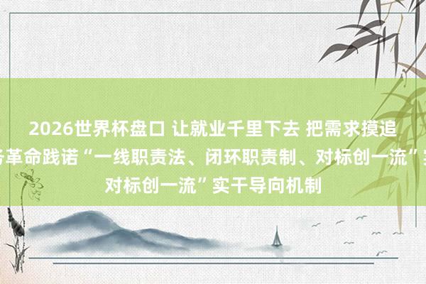 2026世界杯盘口 让就业千里下去 把需求摸追思|内江商务革命践诺“一线职责法、闭环职责制、对标创一流”实干导向机制