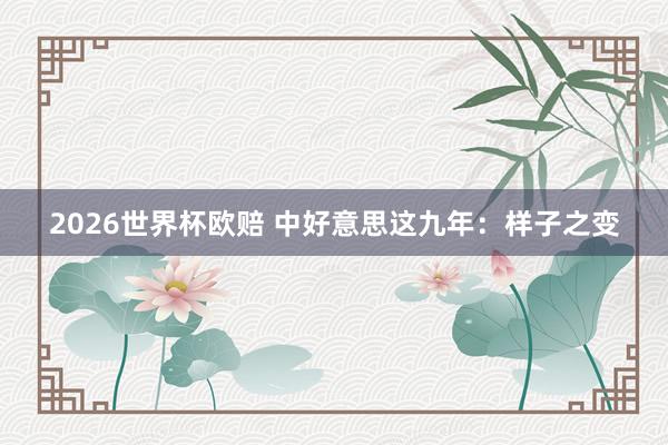 2026世界杯欧赔 中好意思这九年:样子之变