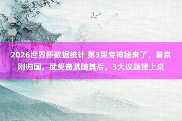 2026世界杯数据统计 第3架专神秘来了,普京刚归国,武契奇紧随其后,3大议题摆上桌
